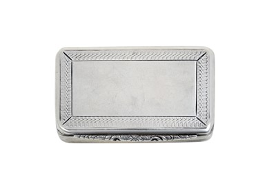 Lot 2223 - A William IV Silver Snuff-Box