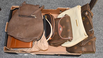 Lot 281 - Texier Brown Canvas and Tan Leather Mounted...