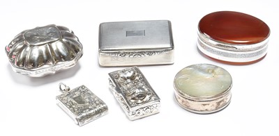 Lot 135 - Five Silver, Silver Plate or Silver Mounted...
