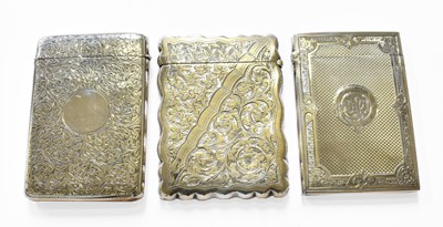Lot 152 - Three Various Victorian or Edward VII Silver...