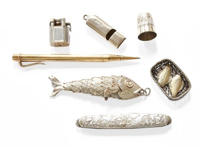 Lot 173 - A Collection of Assorted Silver and Objects,...
