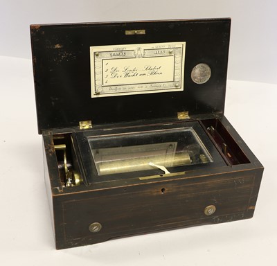 Lot 62 - A Musical Box Playing Four Airs Almost Certainly By Ducommun Girod