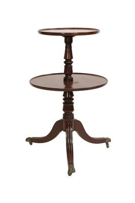 Lot 719 - A George III Mahogany Two-Tier Dumb Waiter,...