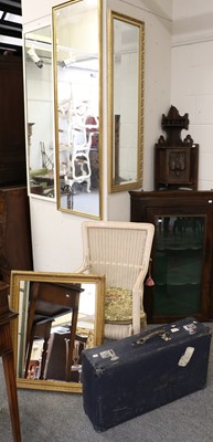 Lot 1175 - Four Various Mirrors, the largest a gilt...