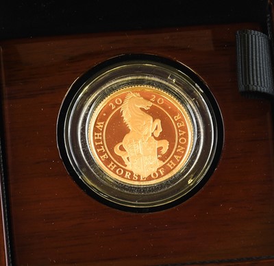 Lot 214 - Royal Mint, The Queen's Beasts, Gold 1/4oz...
