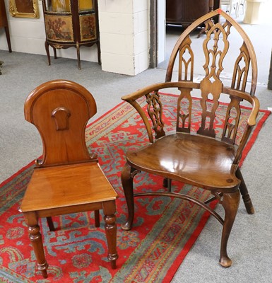 Lot 1185 - A Gothic Revival Windsor Armchair, Early 20th...