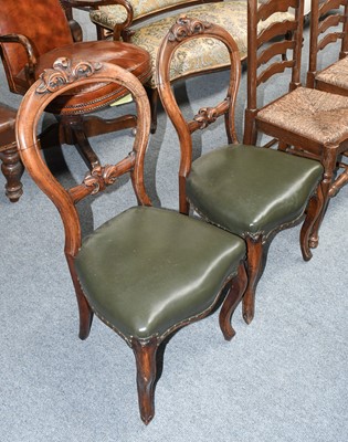 Lot 1251 - A Pair of Chairs, and a single chair