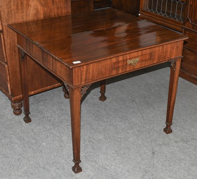 Lot 1257 - A George III Mahogany Fold Over Tea Table