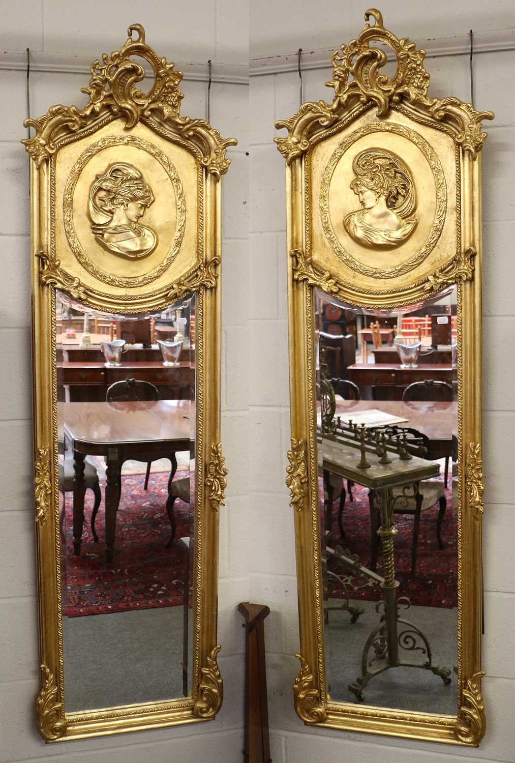 Lot 1178 - A Pair of Neo Rococo Style Gilt Framed