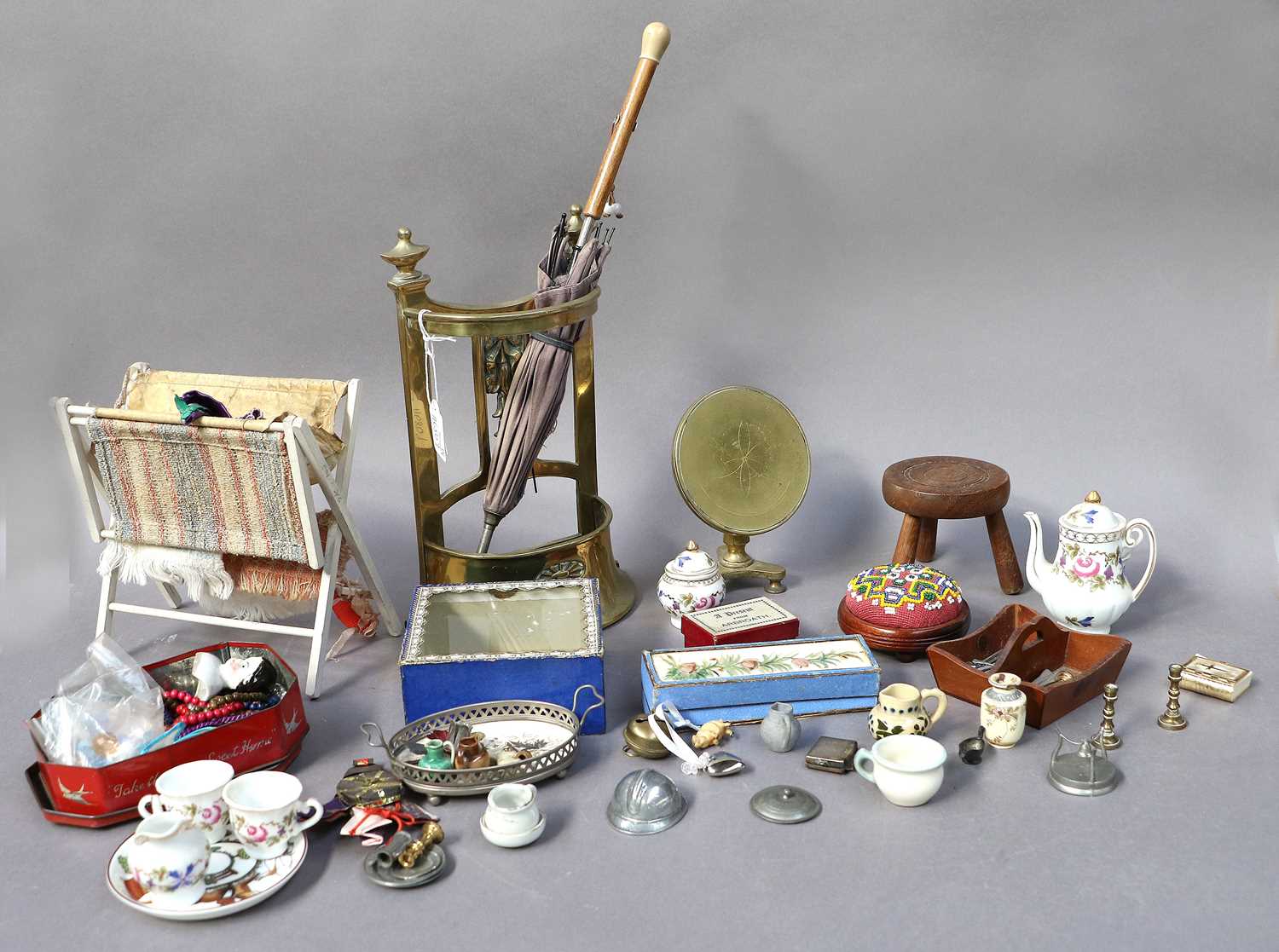 Lot 375 - Assorted Dolls and Dolls House Accessories;...