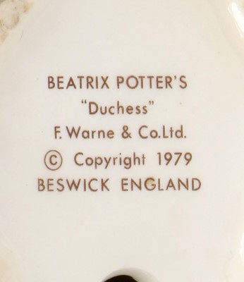 Lot 163 - Beswick Beatrix Potter 'Duchess', Style Two...