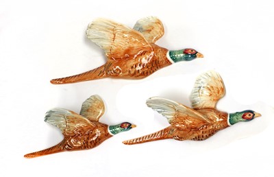 Lot 159 - Beswick Pheasant Wall Plaques, model No. 661/1,...