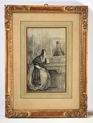 Lot 1130 - Honoré Daumier (1808-1879) French The Admirer...