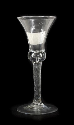 Lot 12 - A Wine Glass, circa 1740, the thistle shaped...