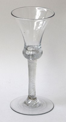 Lot 466 - A Wine Glass, circa 1740, the thistle shaped...