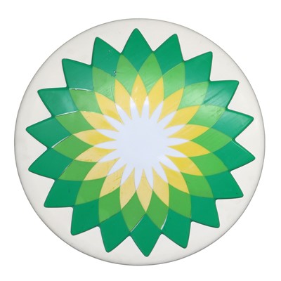 Lot 590 - A BP Green, White and Yellow Circular...