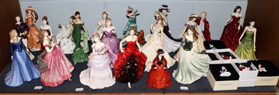 Lot 358 - A Collection of Porcelain Ladies, including:...