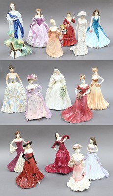 Lot 384 - A Collection of Coalport Ladies, including:...