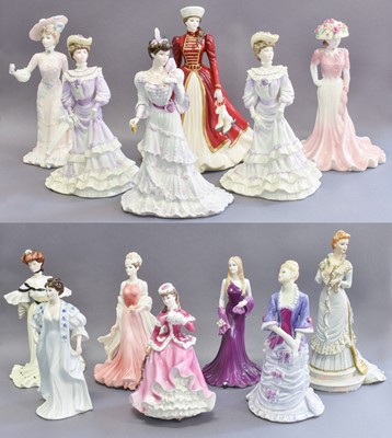 Lot 376 - A Collection of Coalport Ladies, including:...