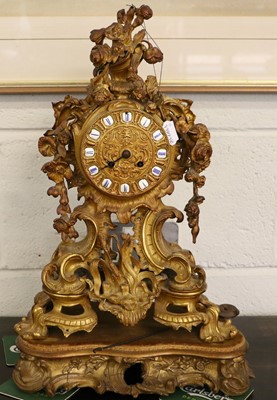 Lot 1123 - A French Ormolu Striking Mantel Clock, 19th...