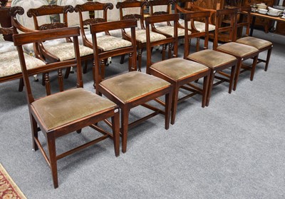 Lot 1205 - A Set of Six 19th Century Mahogany Dining Chairs