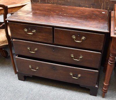 Lot 1288 - A George III Mahogany Three Height Chest of...