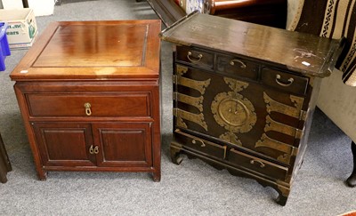 Lot 1179 - A Modern Chinese Chest of Drawers and A 20th...