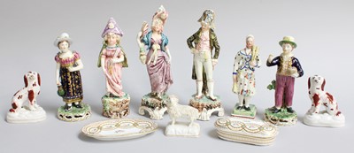 Lot 430 - A Pearlware Figure, circa 1820, modelled as...