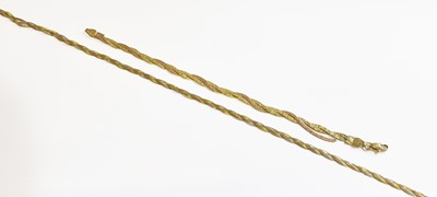 Lot 246 - A 9 Carat Tri-Coloured Gold Intertwined...