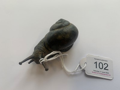 Lot 102 - Nick Bibby (b.1965) Snail Initialled and...