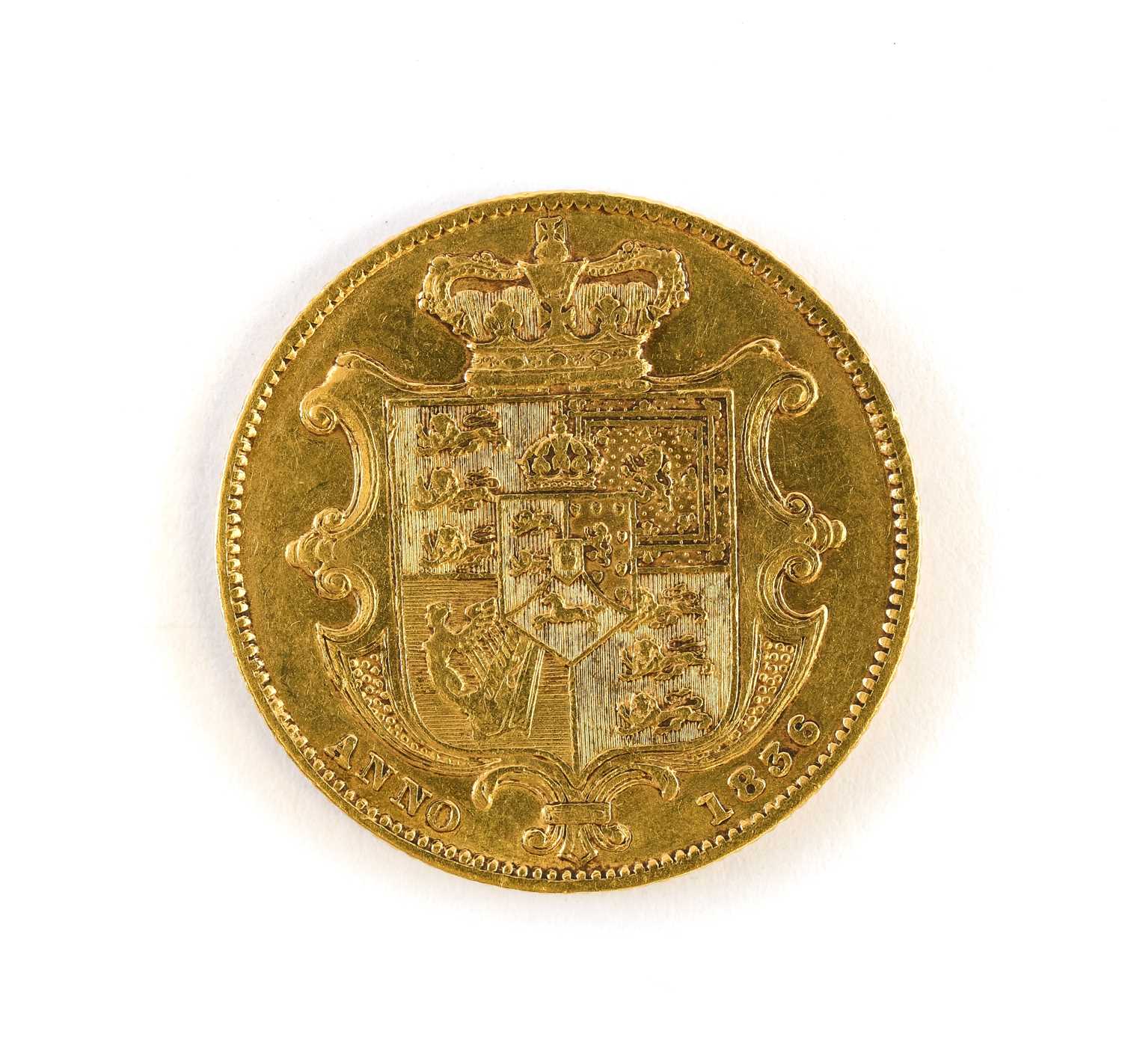 Lot 138 William IV, Sovereign 1836, obv. second bust