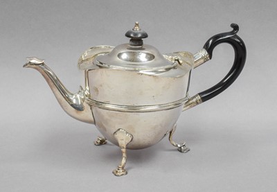 Lot 21 - An Edward VII Silver Teapot, by Charles Stuart...