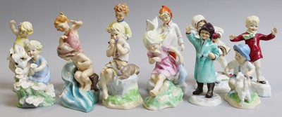 Lot 273 - A Set of Twelve Royal Worcester Figures,...