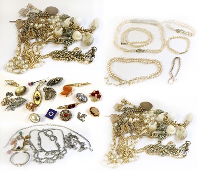 Lot 235 - A Quantity of Jewellery, including paste set...