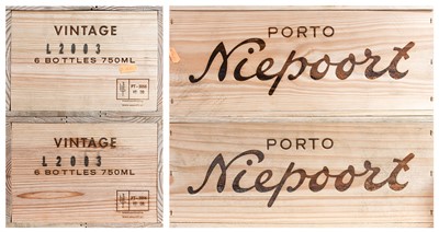 Lot 2150 - Niepoort 2003 Vintage Port (twelve bottles)