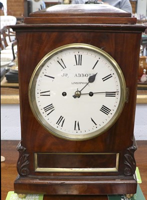 Lot 1191 - A Mahogany Striking Table Clock, 19th century,...