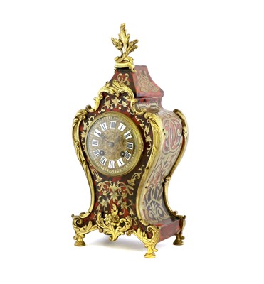 Lot 594 - A French "Boulle" Striking Mantel Clock, circa...