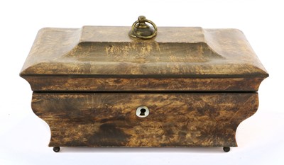 Lot 522 - A Regency Mulberry Wood Jewellery Box, the...