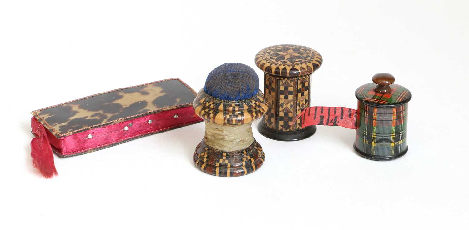 Lot 2102 - 19th Century Sewing Accessories, comprising a...