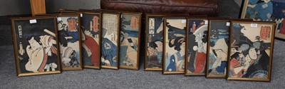 Lot 1105 - A set of ten Japanese woodblock prints (19th...
