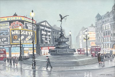 Lot 1025 - Steven Scholes (b.1952) "Piccadilly Circus...