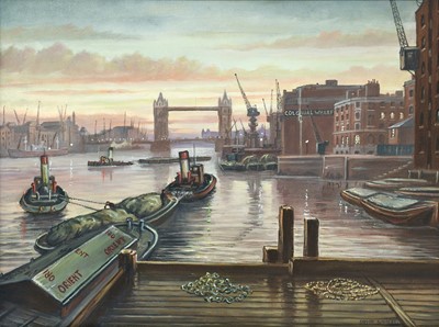 Lot 1024 - Steven Scholes (b.1952) "Colonial Wharf"...