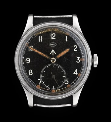Lot 2148 - IWC: A Rare Stainless Steel Military Issue...