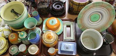 Lot 404 - A Collection of Shelly Pottery, mainly drip...