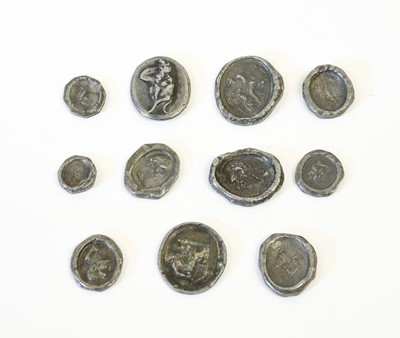 Lot 35 - A Small Collection of Roman Style Lead Seals;...