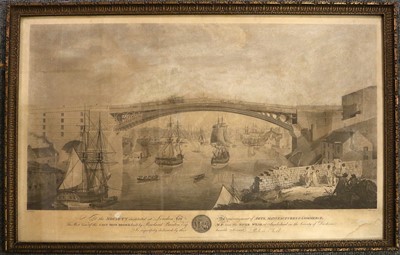 Lot 1049 - West View of the Cast Iron Bridge built by...