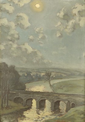 Lot 301 - Hurst Balmford (1871-1950) "Grassington Bridge...