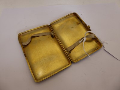 Lot 2257 - A Russian Silver-Gilt and Enamel Cigarette-Case