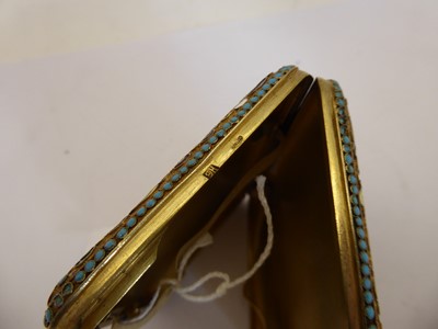 Lot 2257 - A Russian Silver-Gilt and Enamel Cigarette-Case