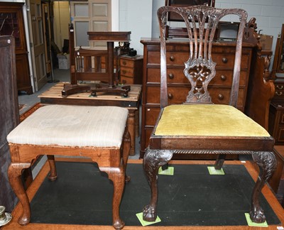 Lot 1236 - A 19th century Chippendale Style Chair, and a...